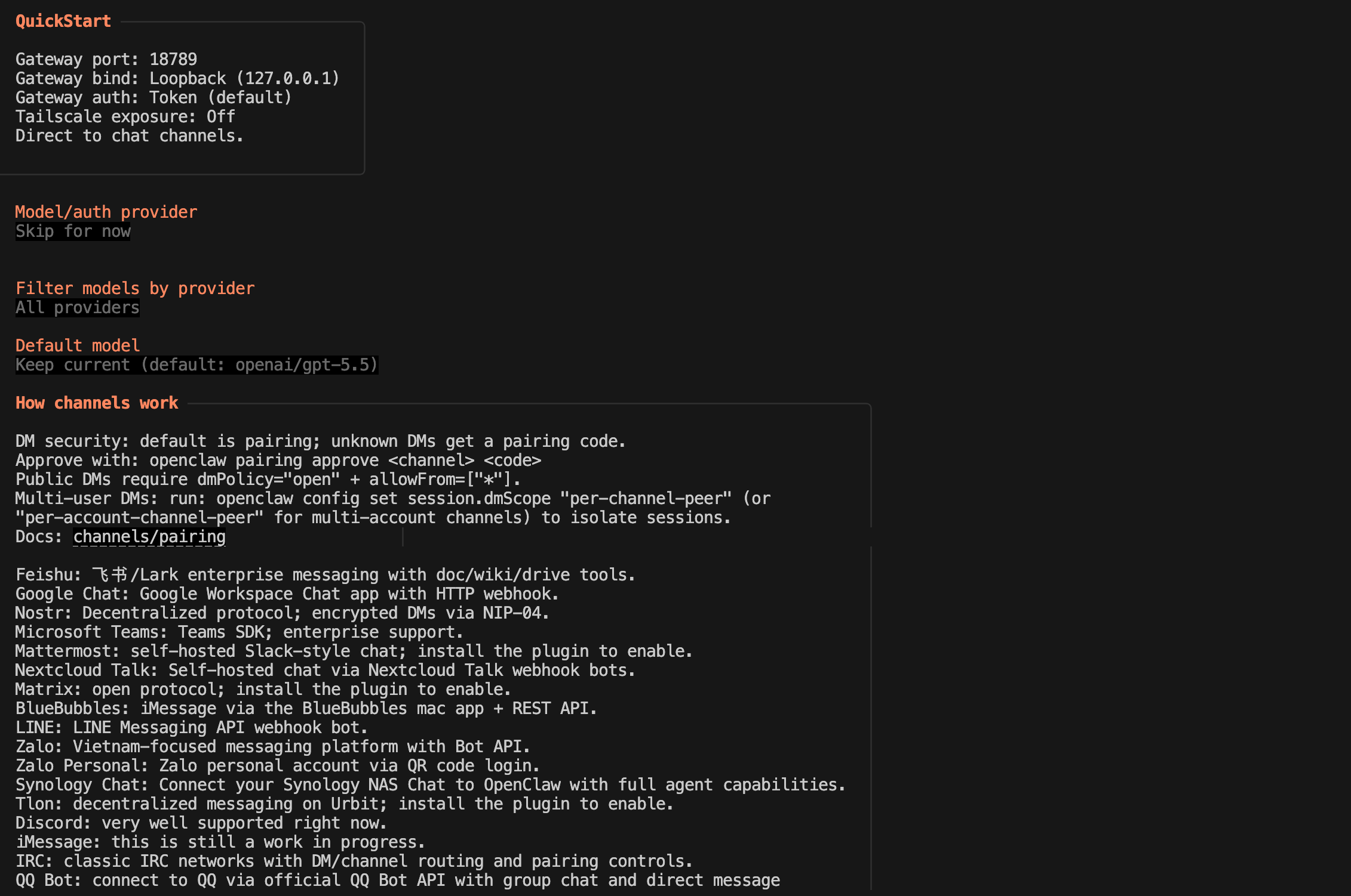 OpenClaw 选择模型